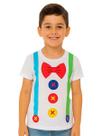 Camiseta Infantil Manga Curta Palhacinho Circo Camiseta Infantil Manga Curta Palhacinho Circo