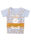 Camiseta Infantil Manga Curta Pascoa Coelho