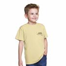 Camiseta Infantil Manga Curta Young Malha Bege Com Bolso Have Fun Tamanho:6 anos Camiseta Infantil Manga Curta Young Malha Bege Com Bolso Have Fun Tamanho:6 anos