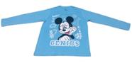 Camiseta Infantil Manga Longa Menino Personagem Mickey Mouse