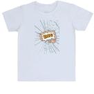 Camiseta Infantil Mão soco no vidro Boom Camiseta Infantil Mão soco no vidro Boom