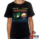 Camiseta Infantil Mario Kombat 100% Algodão Super Mario Bros Mortal Kombat Geeko Camiseta Infantil Mario Kombat 100% Algodão Super Mario Bros Mortal Kombat Geeko