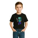 Camiseta Infantil Masculina Estampada Minecraft Lançamento