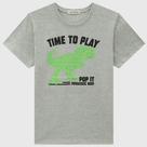 Camiseta Infantil Masculina Luc.Boo Time To Play Dinossauro