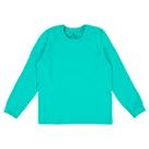 Camiseta Infantil Masculina Manga Longa Com Punho Básica Verde Água Malwee