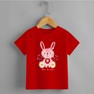 Camiseta Infantil Menina Coelhinho Be Kind Margarida Personalizada 100% Algodão