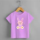Camiseta Infantil Menina Coelhinho Be Kind Margarida Personalizada 100% Algodão