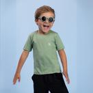 Camiseta Infantil Menino Básica Algodão Manga Curta Verde Pistache