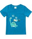 Camiseta Infantil Menino Bebê em Algodão Dino Pesca Malwee Kids