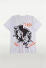 Camiseta Infantil Menino Branco -Alemara