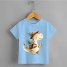 Camiseta Infantil Menino Dino Explorador Personalizada 100% Algodão Camiseta Infantil Menino Dino Explorador Personalizada 100% Algodão
