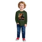 Camiseta Infantil Menino Inverno Meia Malha Confortável Moderna Sofisticada Kyly 1000819