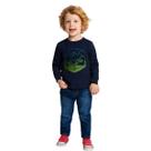 Camiseta Infantil Menino Inverno Meia Malha Confortável Moderna Sofisticada Kyly 1000821