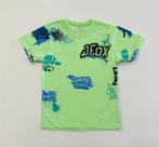 Camiseta Infantil Menino Johnny Fox Verde Neon Estampada Grafite Moda Verão