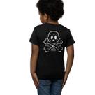 Camiseta Infantil Menino Menina Bad to The Bone Caveira