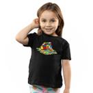 Camiseta Infantil Menino Menina Cubo Mágico Tinta Derretendo Camiseta Infantil Menino Menina Cubo Mágico Tinta Derretendo