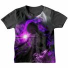 Camiseta Infantil Menino Naruto Sasuke Estampa de Anime 3D