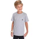 Camiseta infantil menino premium com bordado - cinza Camiseta infantil menino premium com bordado - cinza