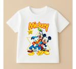 Camiseta Infantil Mickey Mouse Disney 100% Algodao Mode 05