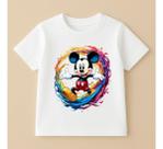Camiseta Infantil Mickey Mouse Disney 100% Algodao Mode 07