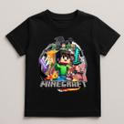 Camiseta Infantil Minecraft 100% Algodao Modelo 2