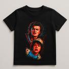 Camiseta Infantil Netflix Stranger Things Dustin E Steve Camiseta Infantil Netflix Stranger Things Dustin E Steve