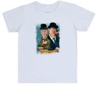 Camiseta Infantil Nostalgia O Gordo e o Magro Caricatura Camiseta Infantil Nostalgia O Gordo e o Magro Caricatura