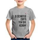 Camiseta Infantil O escanteio curto tem que acabar - Foca na Moda