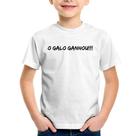 Camiseta Infantil O GALO GANHOU!!! - Foca na Moda Camiseta Infantil O GALO GANHOU!!! - Foca na Moda