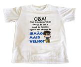 Camiseta Infantil Oba Fui Promovido a Irmão Mais Velho Camiseta Infantil Oba Fui Promovido a Irmão Mais Velho