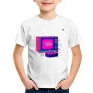 Camiseta Infantil Old School Gamer - Foca na Moda