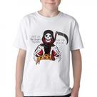 Camiseta Infantil ou adulto anjo morte pizza Blusa Criança todos tamanhos