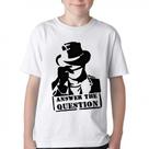 Camiseta Infantil ou adulto Answer the question Blusa Criança todos tamanhos