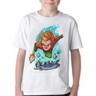 Camiseta Infantil ou adulto Aquaman Blusa Criança todos tamanhos Camiseta Infantil ou adulto Aquaman Blusa Criança todos tamanhos