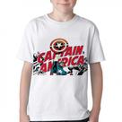 Camiseta Infantil ou adulto Capitão América Super Herói Blusa Criança todos tamanhos Camiseta Infantil ou adulto Capitão América Super Herói Blusa Criança todos tamanhos