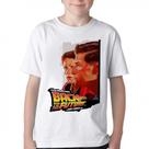 Camiseta Infantil ou adulto De volta para o futuro Marty George McFly Blusa Criança todos tamanhos