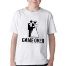 Camiseta Infantil ou adulto Game Over Blusa Criança todos tamanhos