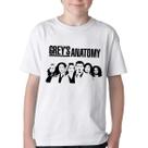 Camiseta Infantil ou adulto Grey's Anatomy Personagens Blusa Criança todos tamanhos
