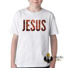 Camiseta Infantil ou adulto Jesus madeira Blusa Criança todos tamanhos Camiseta Infantil ou adulto Jesus madeira Blusa Criança todos tamanhos