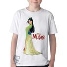 Camiseta Infantil ou adulto Mulan vestido Blusa Criança todos tamanhos Camiseta Infantil ou adulto Mulan vestido Blusa Criança todos tamanhos