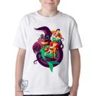 Camiseta Infantil ou adulto Pequena Sereia Blusa Criança todos tamanhos