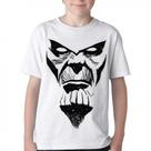 Camiseta Infantil ou adulto Thanos Rosto Blusa Criança todos tamanhos