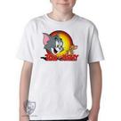 Camiseta Infantil ou adulto Tom & Jerry amarelo Blusa Criança todos tamanhos