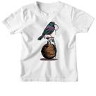 Camiseta Infantil Passarinho doido com granada Camiseta Infantil Passarinho doido com granada
