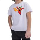 Camiseta Infantil Pimenta cuspindo fogo