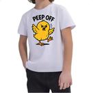 Camiseta Infantil Pintinho Amarelo Peep Off