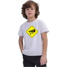 Camiseta Infantil Placa pizza