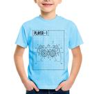 Camiseta Infantil Player 1 Controle Joystick - Foca na Moda
