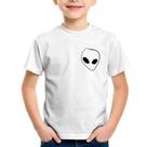 Camiseta Infantil Pocket Alien - Foca na Moda Camiseta Infantil Pocket Alien - Foca na Moda