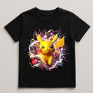 Camiseta Infantil Pokemon Pikachu 100% Algodao Modelo 18